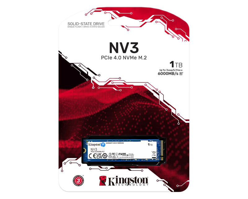 KINGSTON SSD 1TB NV3 NVMe M.2 PCIe 4.0