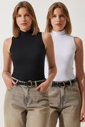 Trendyol Female Set Blue and White and Black