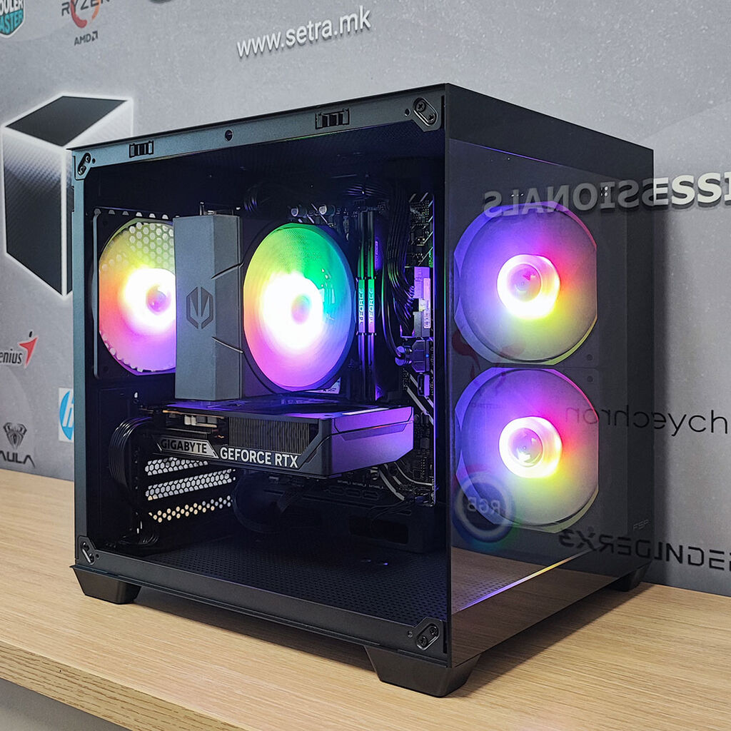 PowerCube Desktop computer Ryzen 5 5600X / 16GB RAM / NVMe 1TB / RTX5050 8GB Vector G10 Mini Cube G4250
