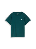 Tom Tailor Women's T-shirt with tie - Deep Meadow Green