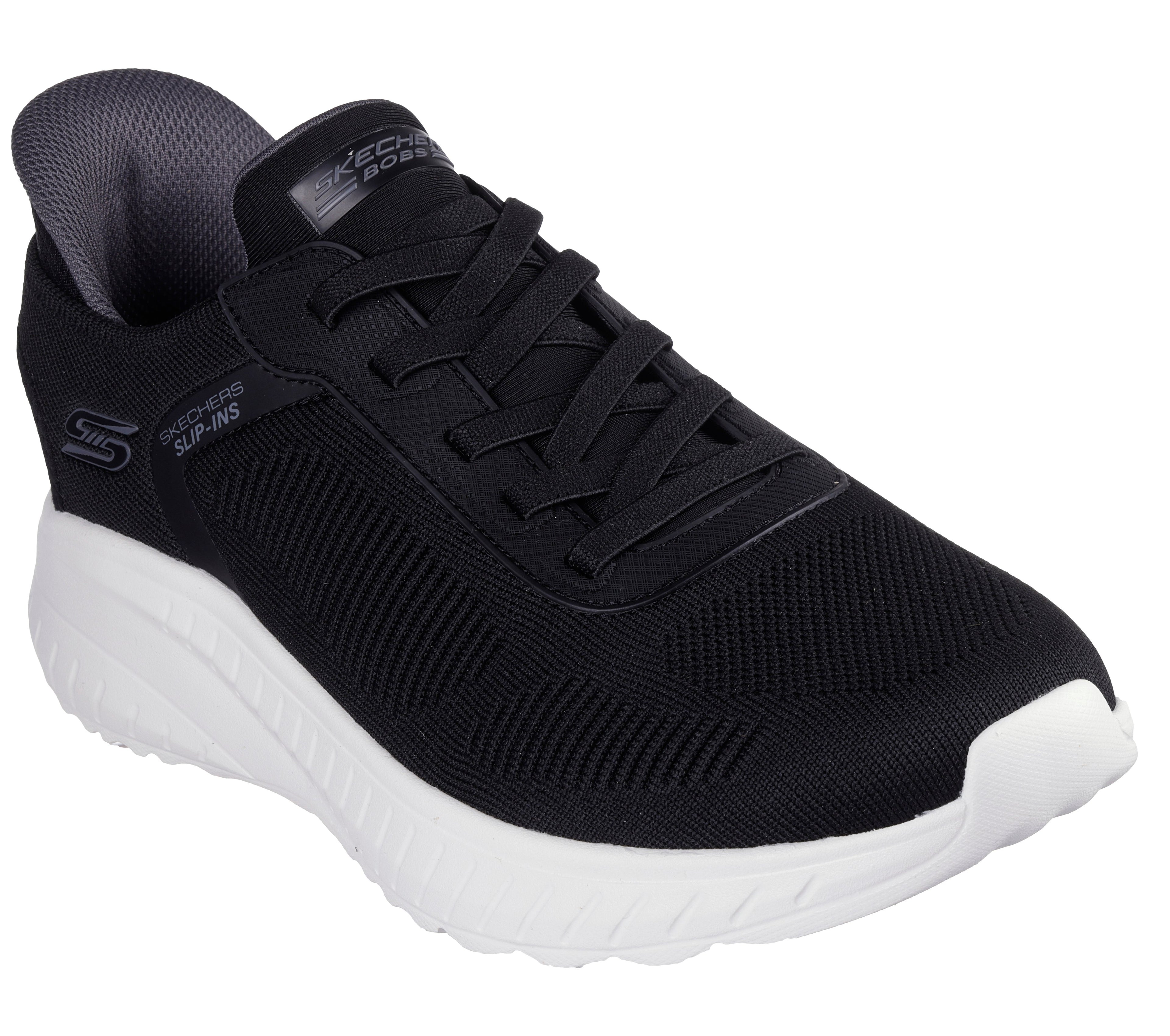 Skechers Men's shoes Bob Squad Chaos - Solid Step, 118312-BLK, black