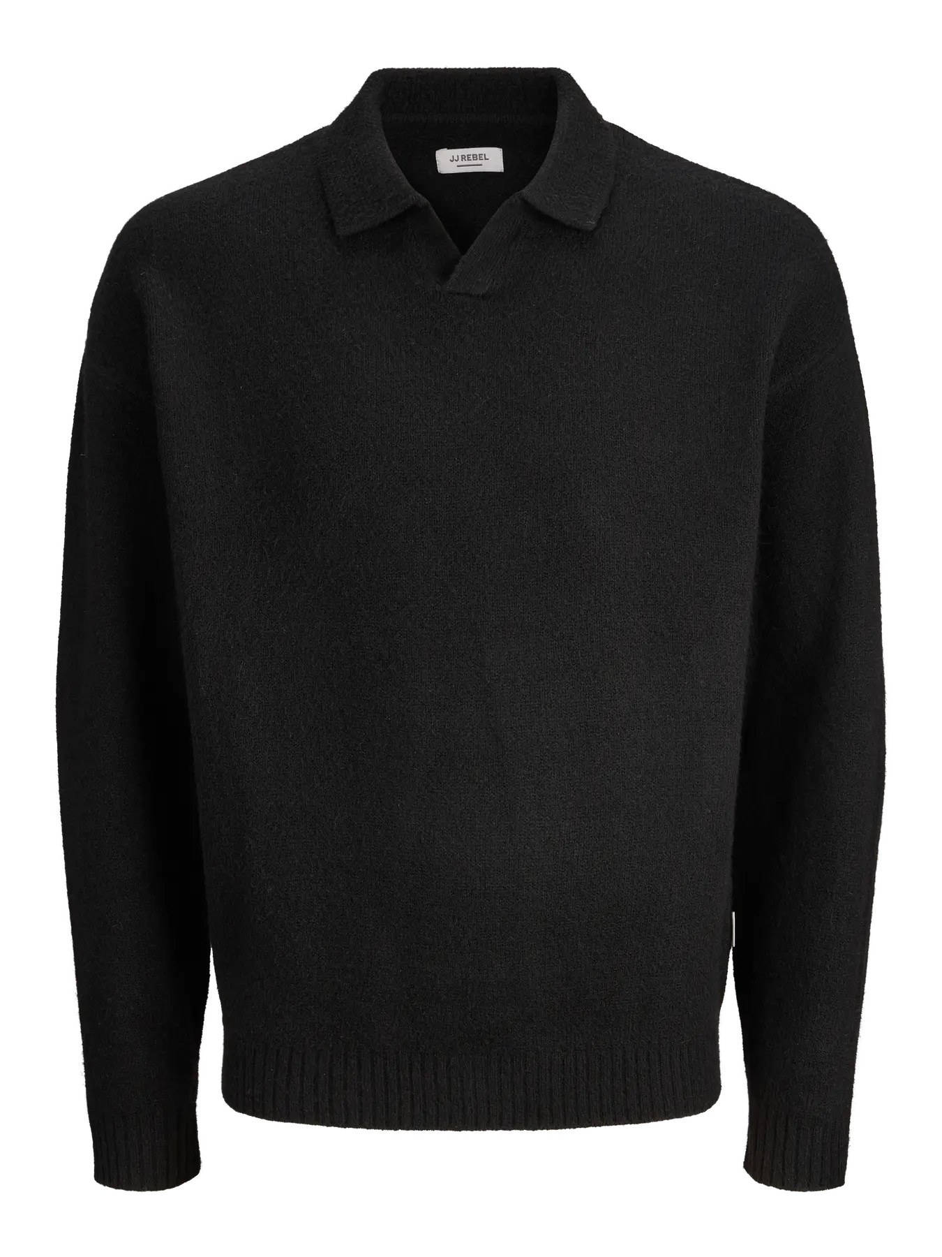 JJ Rebel male jumper JREBSONAR knitted split neck