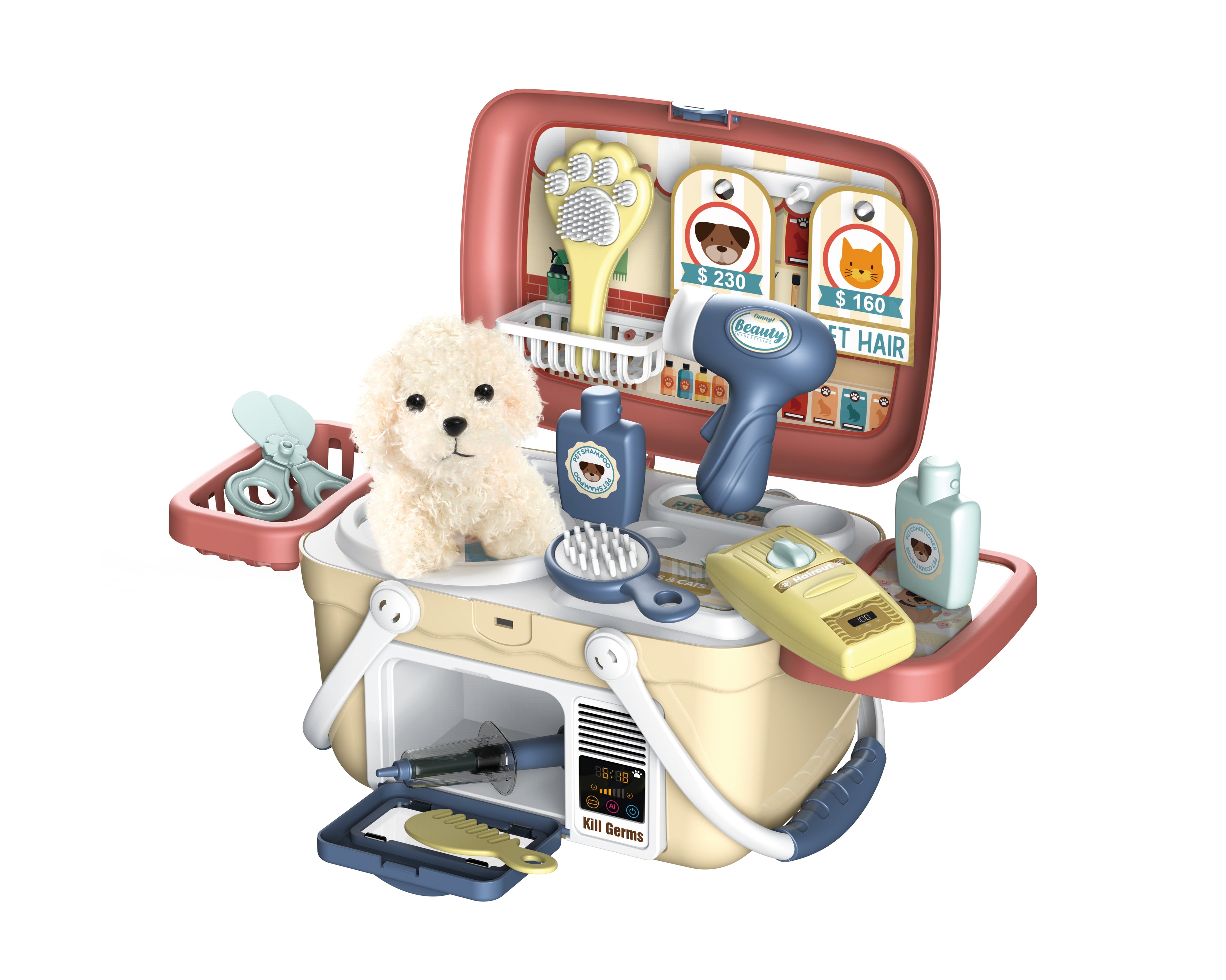 Handbags set for veterinarians with 23 pieces