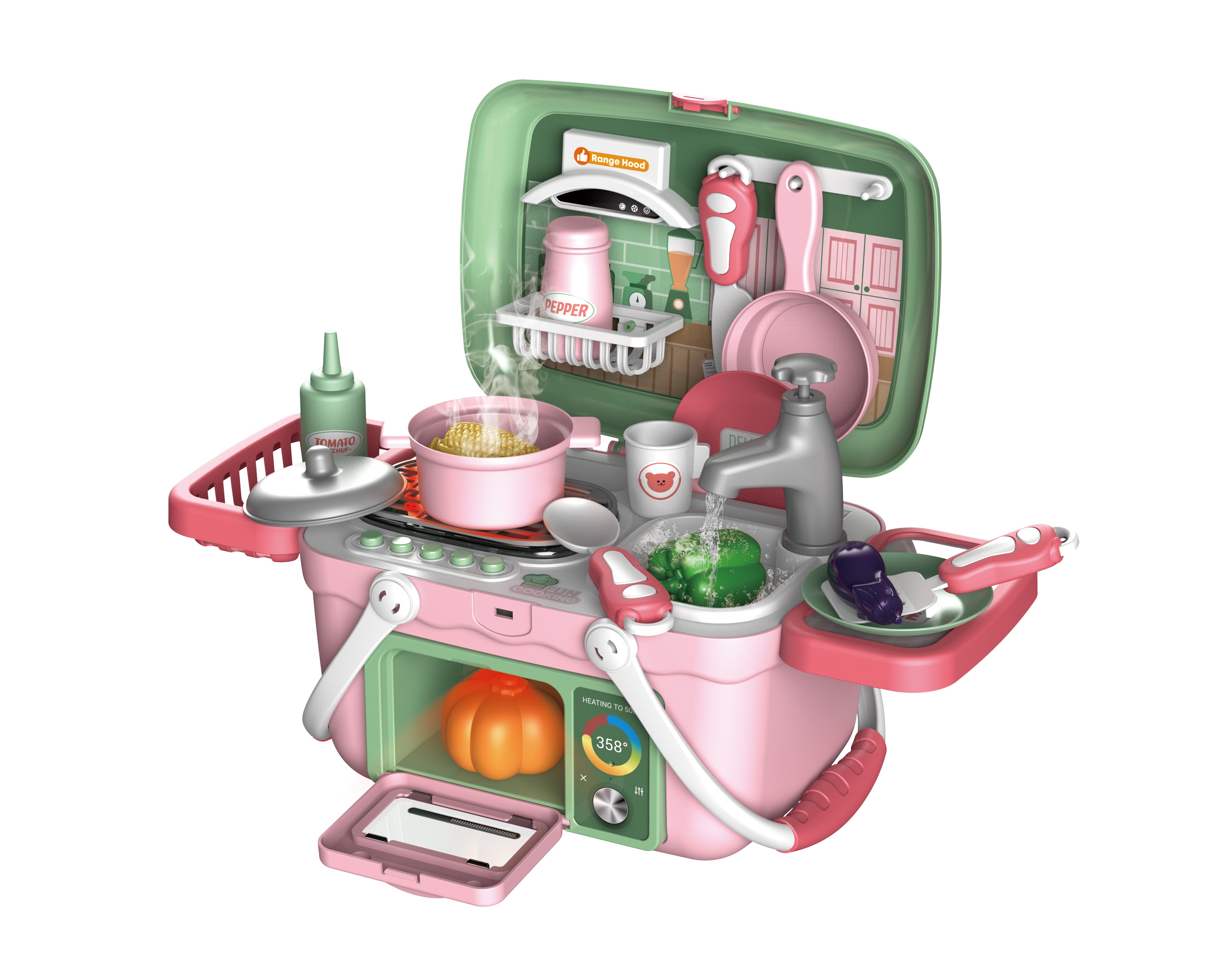 Set of MINI KUNNA with 30 pieces of sound, light and spray