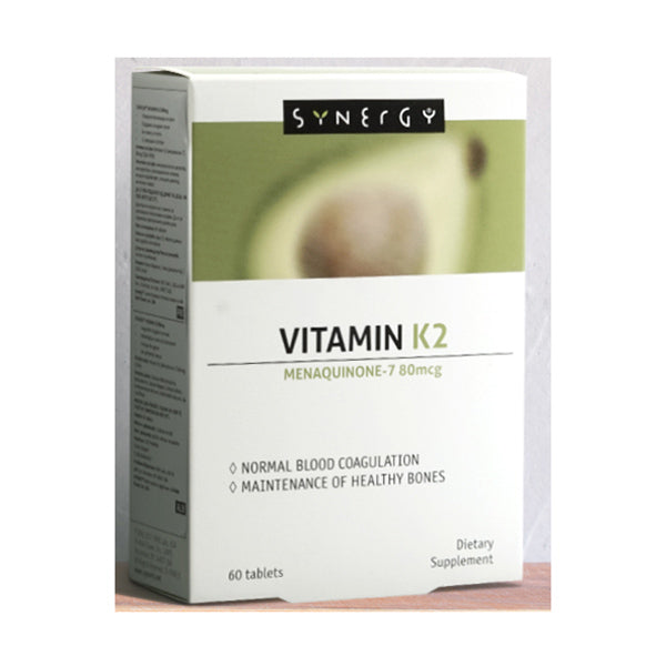 SYNERGY Vitamin K2 tablets 80mcg, 60 pieces