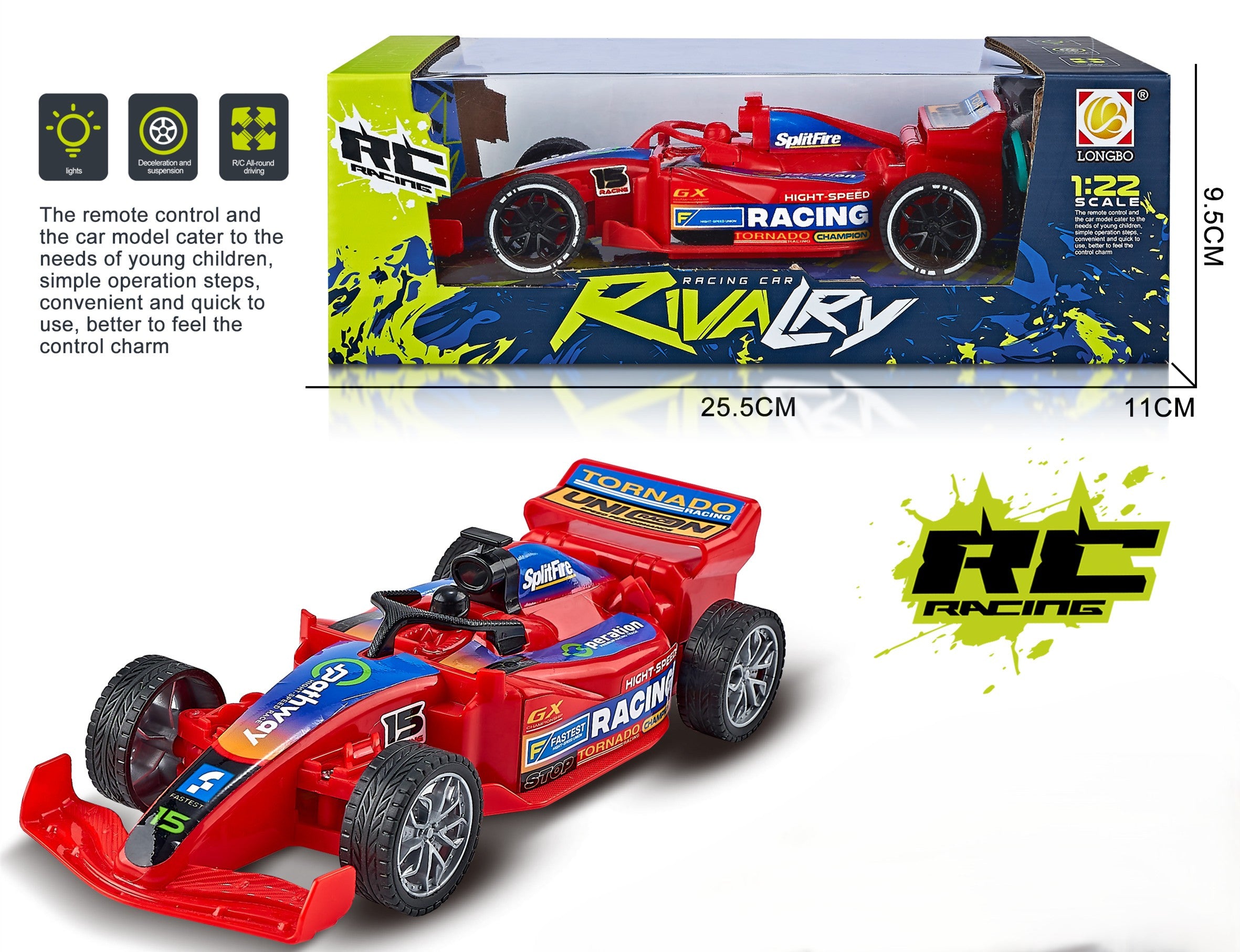 Formula 1:22 4-functional with remote control