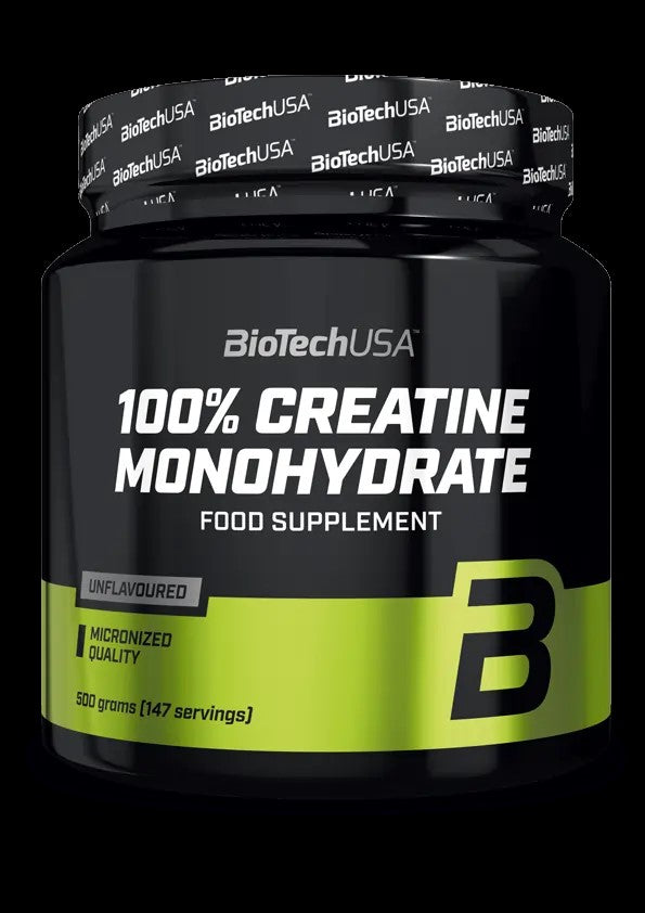 BioTechUSA 100% Micronized Creatine Monohydrate 500g 147 doses