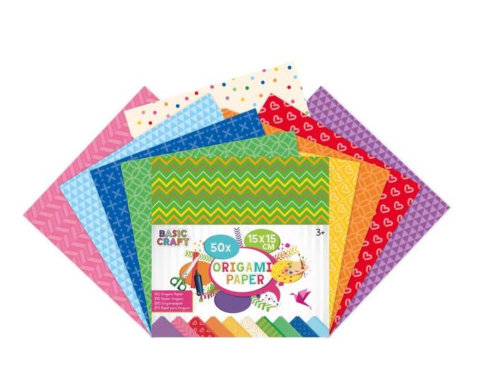 Graphics of origami paper 15x15cm.