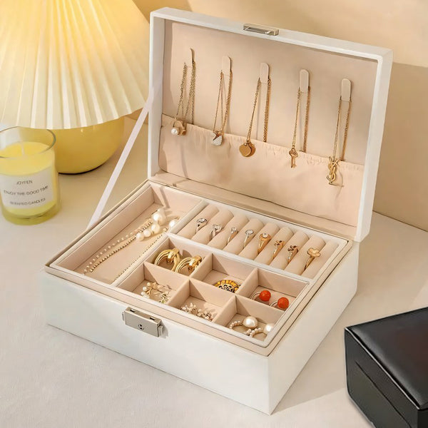 White colored jewelry box
