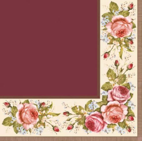 Sulphites 33*33mm 1/20 Bordeaux pink frame