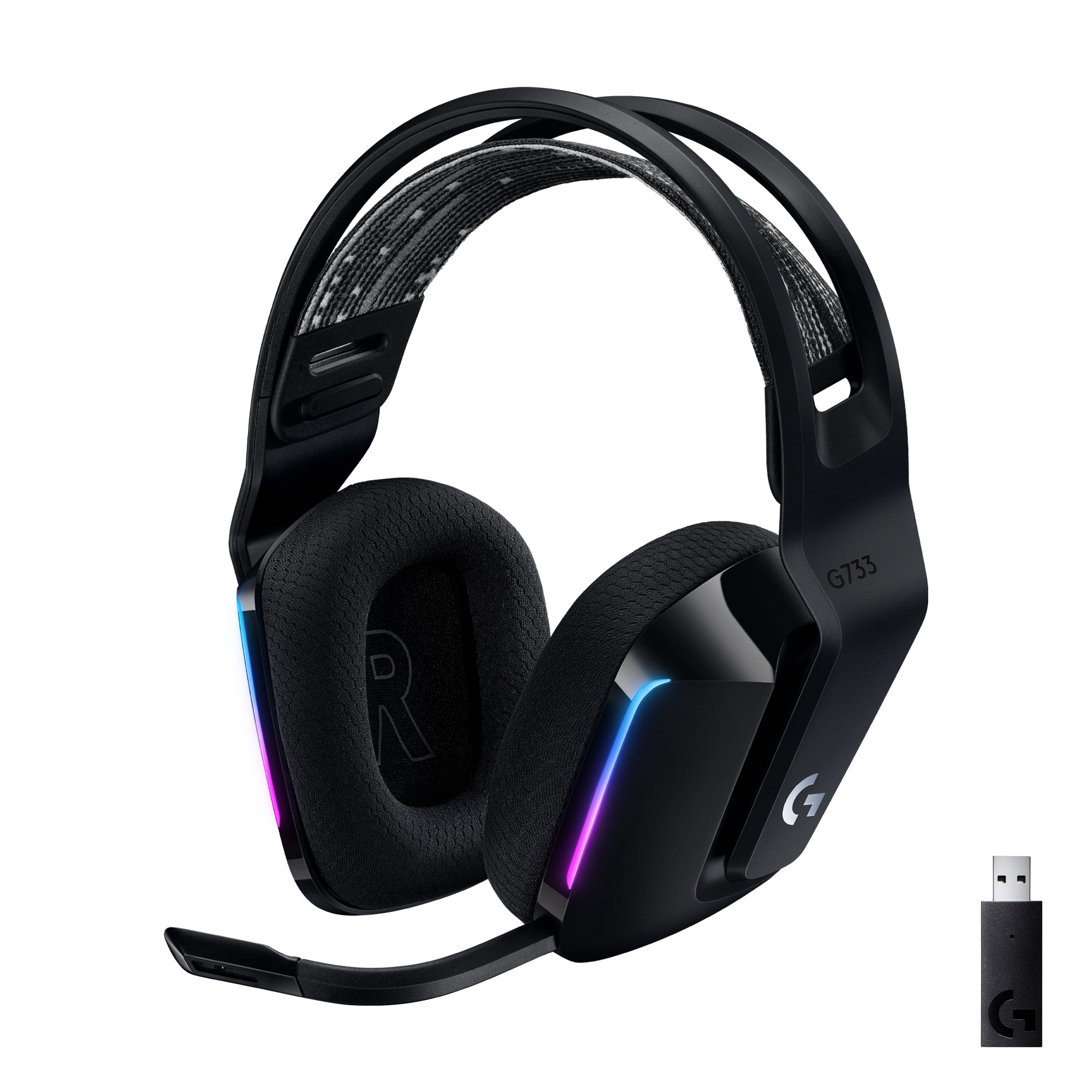 Logitech G G733 Headphones with microphone, headbands black