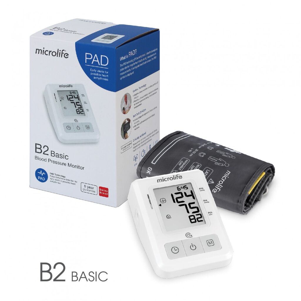 Microlife BP B2 PAD 4G automatic blood pressure gauge