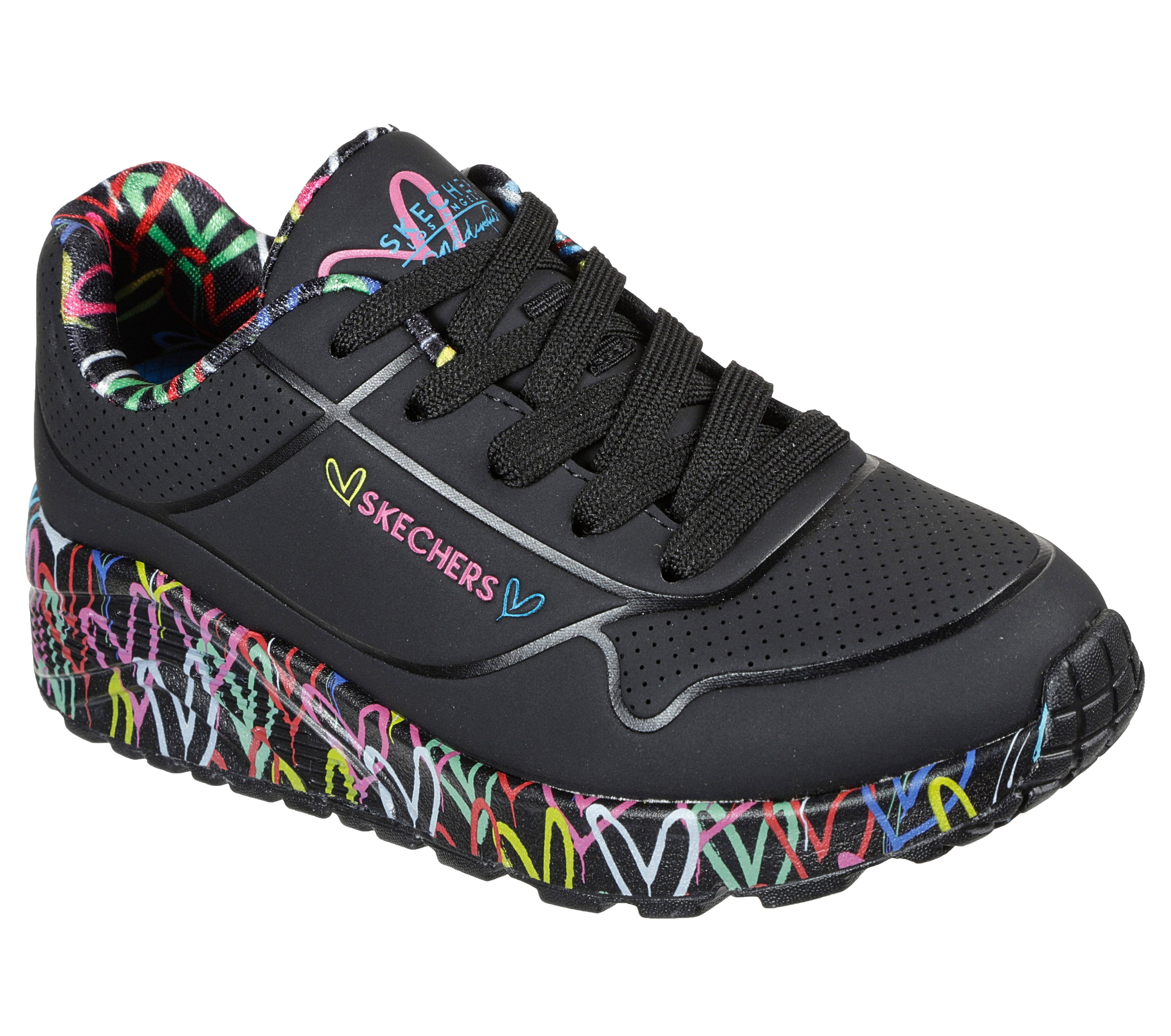 Skechers Tracks for girls Uno Lite, 314976L-BKMT, black