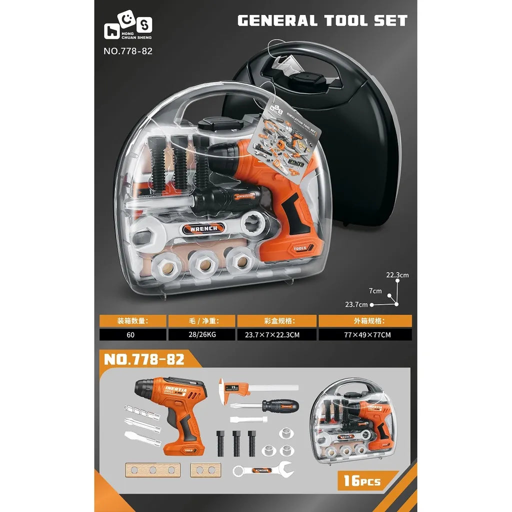 Set of tools with a drill bit