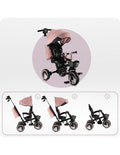 MoMi IVI Tricycle 3 in 1 - Rose (from 9 months to 5 years)