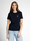 Tom Tailor Women's T-shirt 1050479, with round neck, dark blue