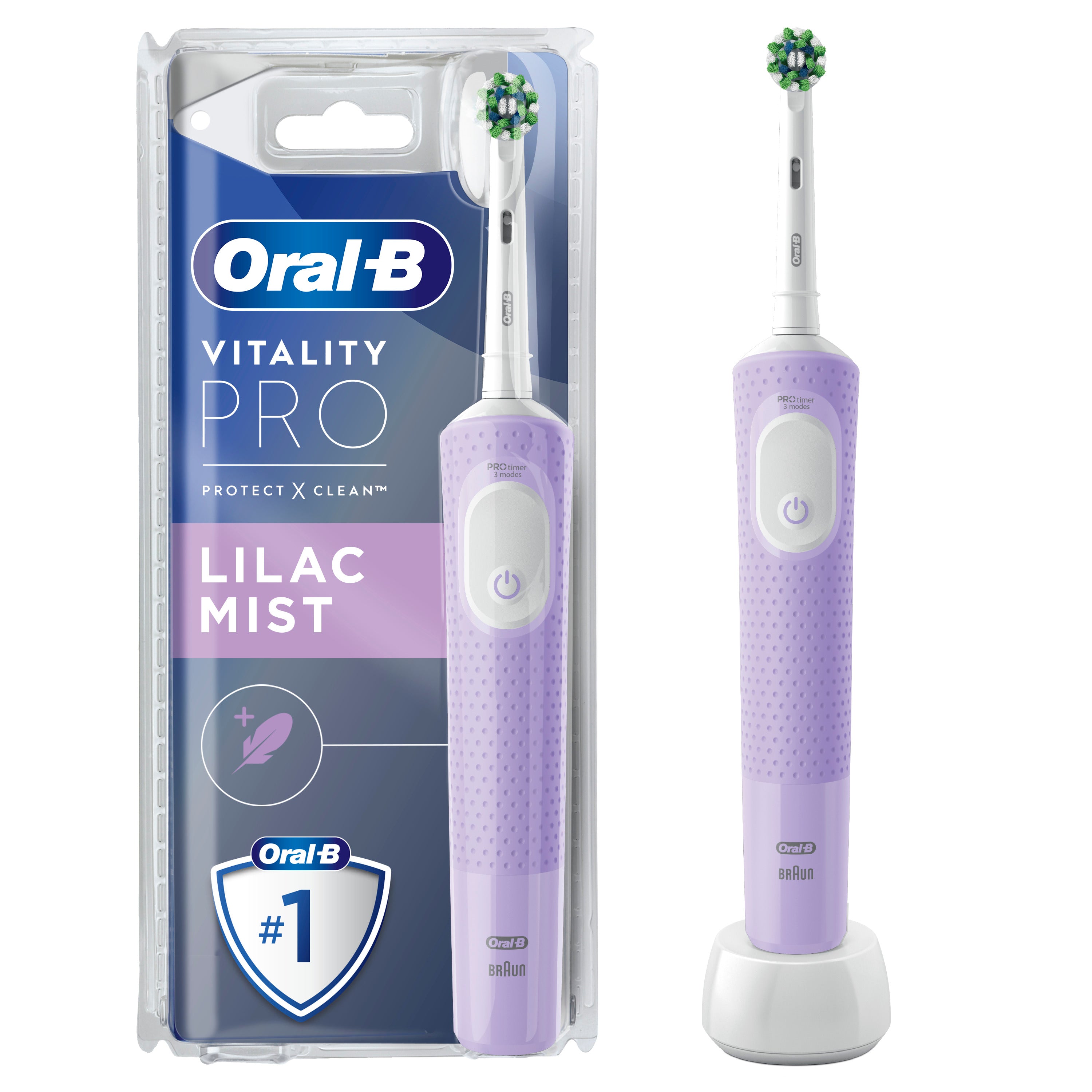 Oral-B electric toothbrush Vitality Pro, purple