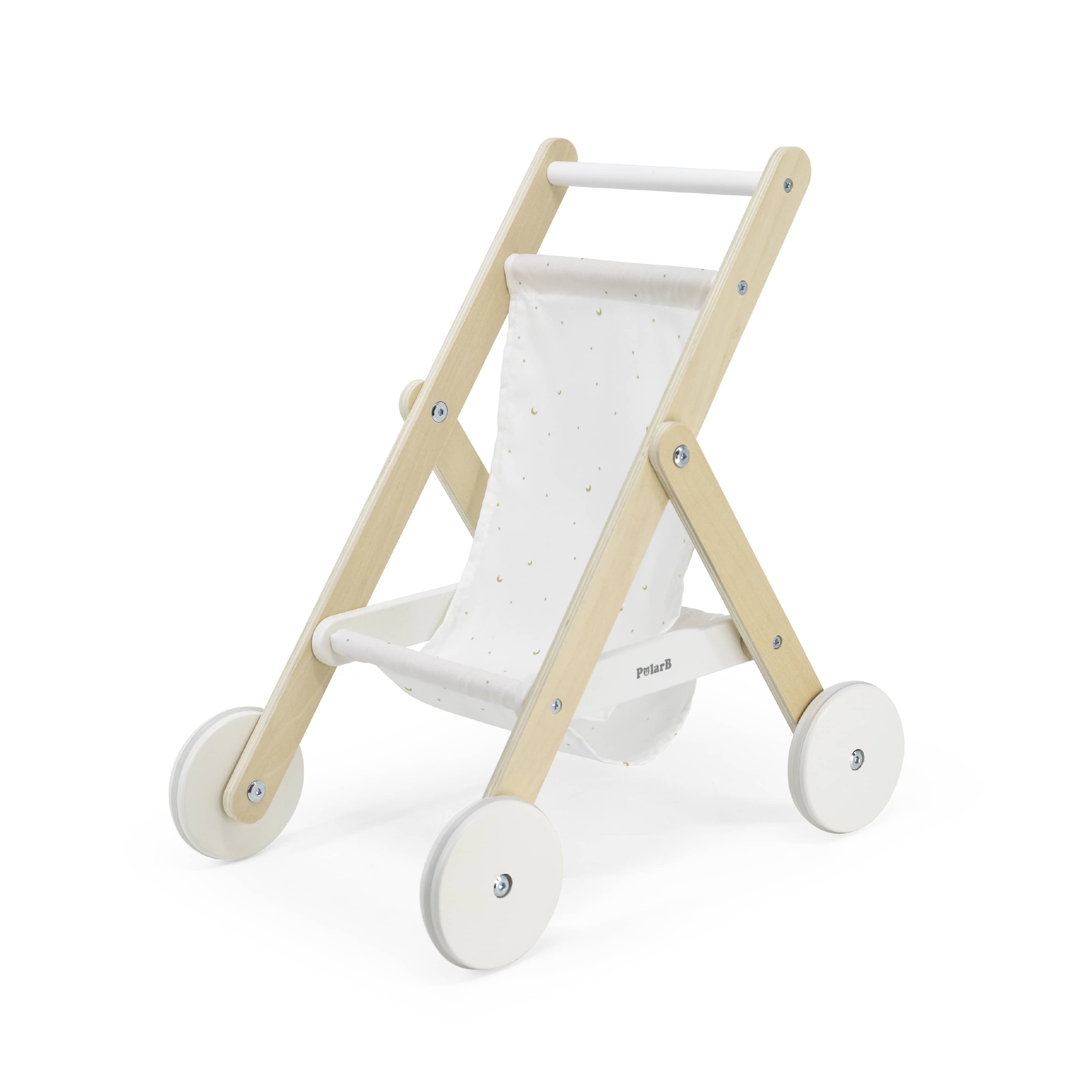 PolarB Wooden Carriage for Dolls