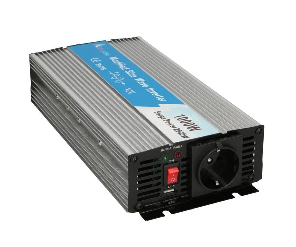 Extralink Converter for In-vehicle OPIM-1000, 12V > 230V, 1000/2000, USB, EX.18136