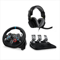 Logitech G Gaming Complete Wheel G29 Driving Force with Pedals, Plus Gaming Headphones Astro A10 for Ps3, Ps4, Pc, 991-000486