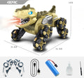 Dinosaur car with remote control and spray
