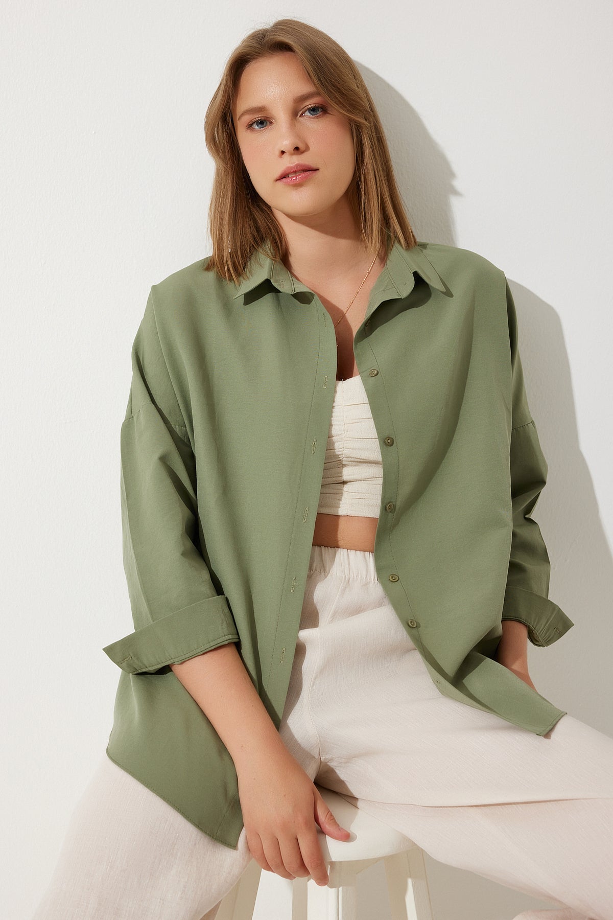 Trendyol women's shirt green