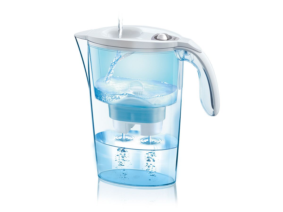 LAICA Water filter glass J31-CA Stream Line white color