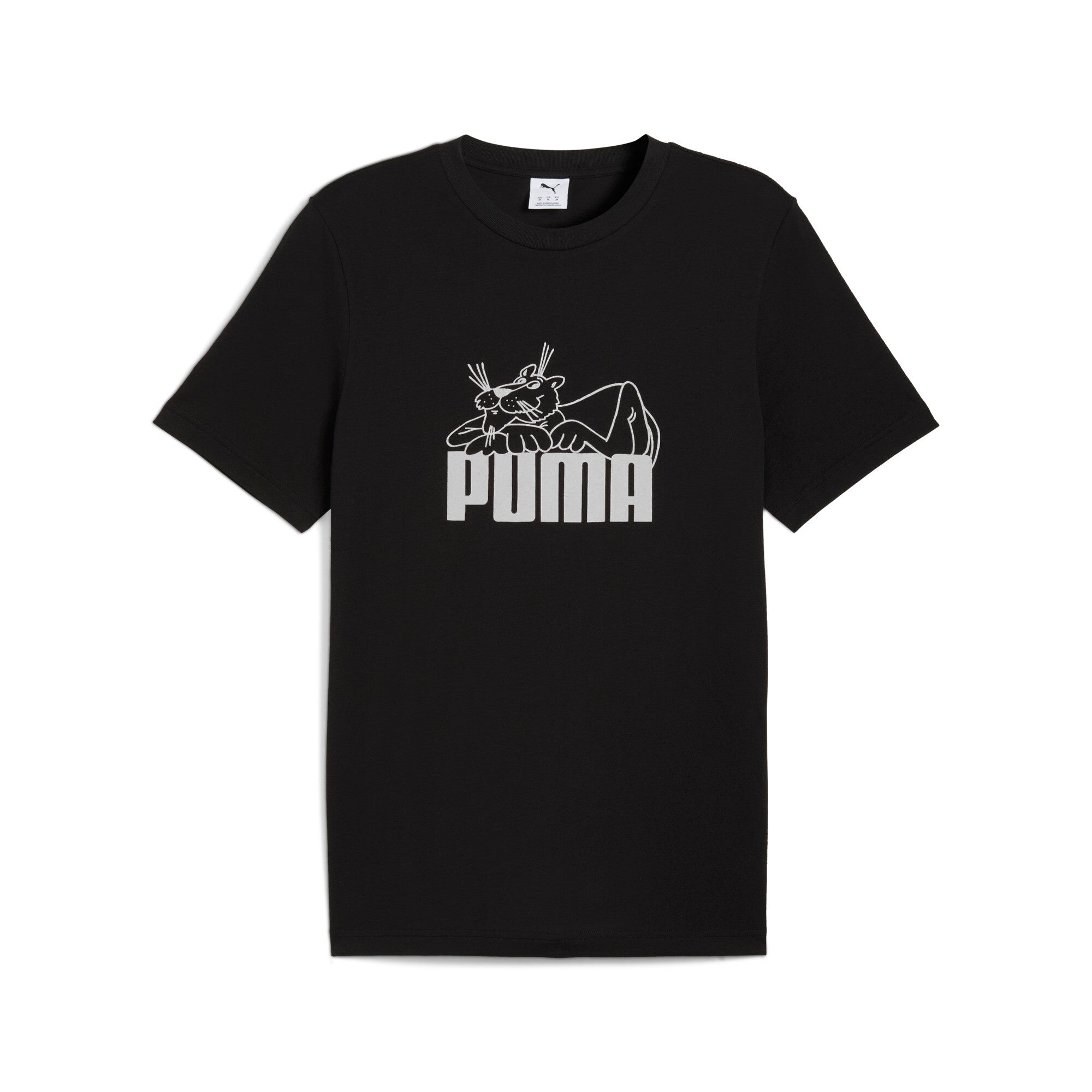 Puma Male T-shirt Graphic Super Puma Tee, black 632087-01