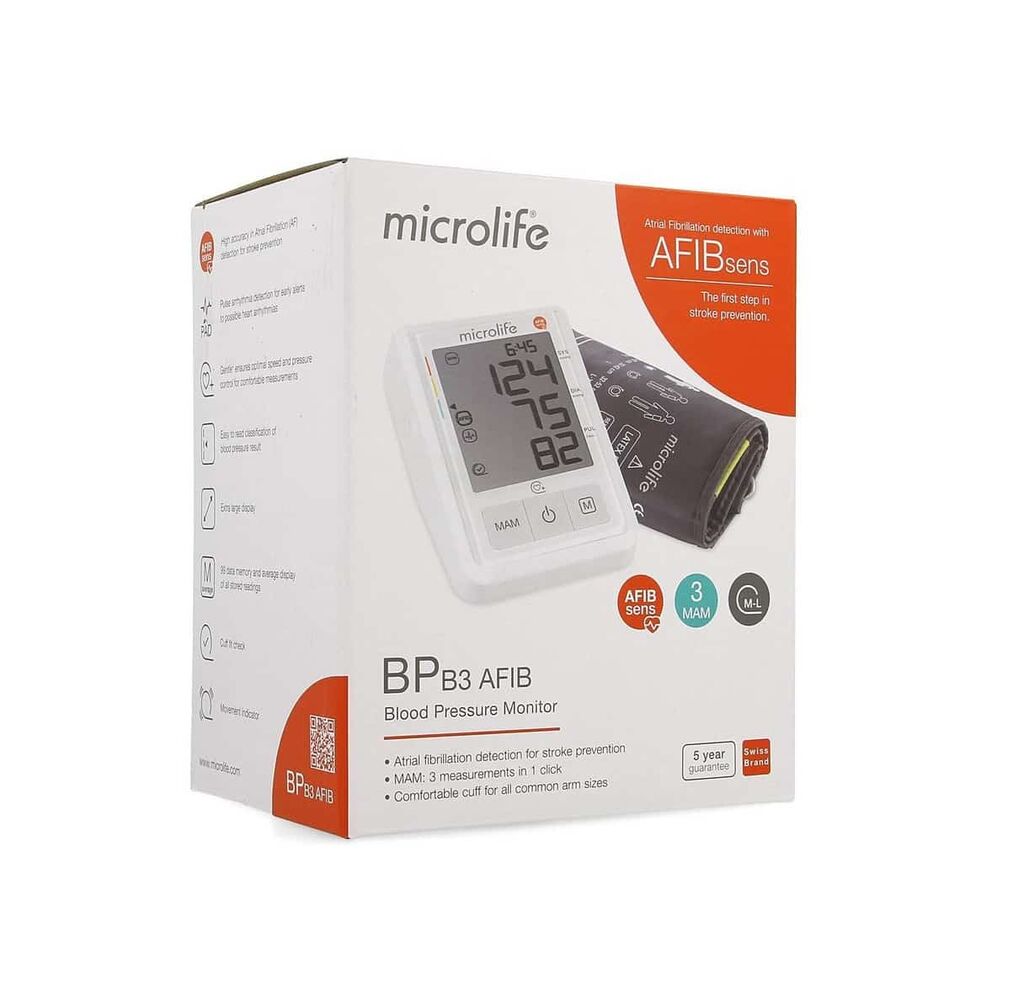Microlife BP B3 AFIS sensing automatic blood pressure gauge