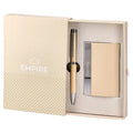 Gift set Emperor pencil and card holder, cream