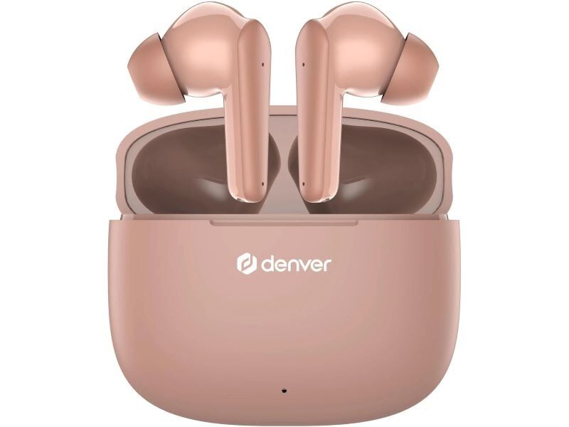 Wireless Bluetooth headphones Denver TWE-48DR, range of 10 meters, pink