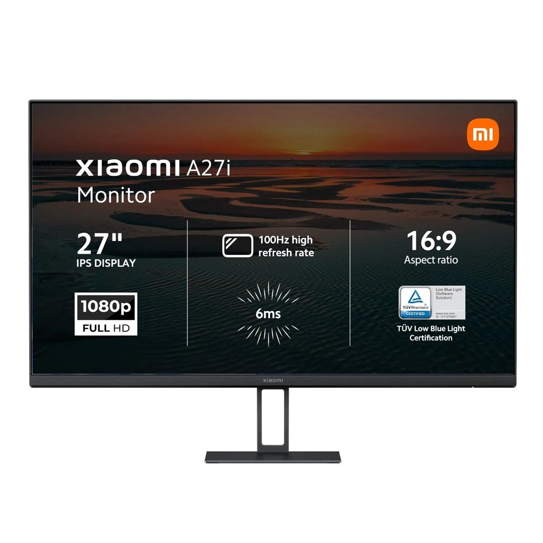 XIAOMI Monitor 27" A27I, 1920X1080, Ips, 100Hz, Hdr10, Hdmi, Dp, Vesa Compatible, Ela5345Eu