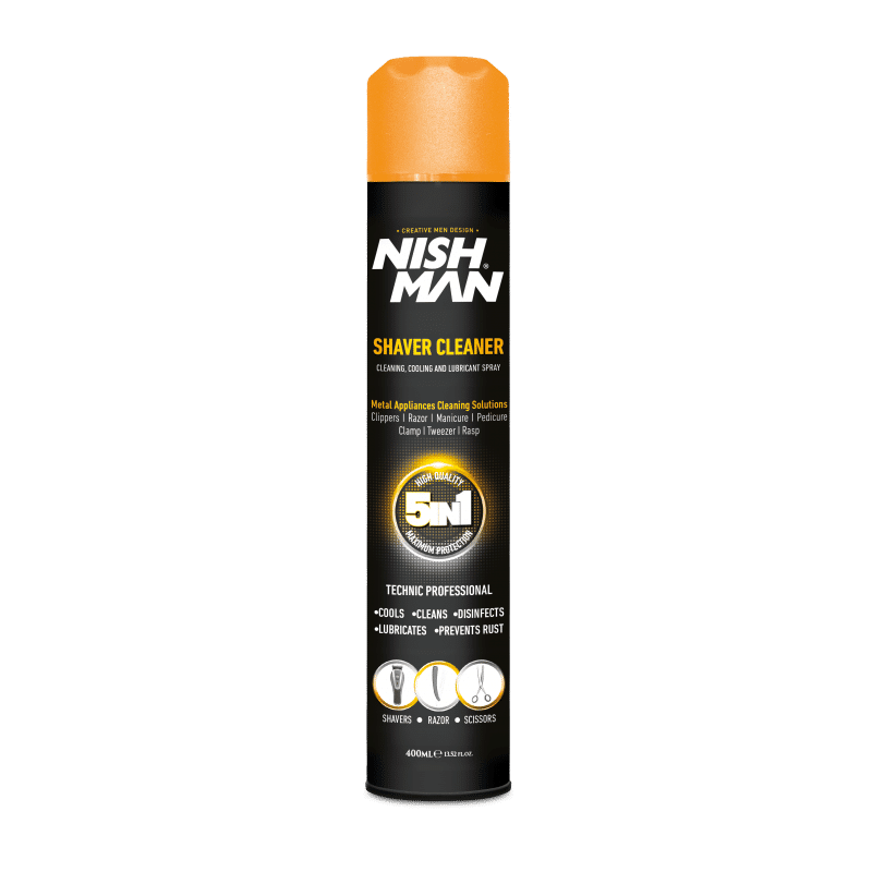 Nishman Spray Cleaning Machines Shaver Cleaner Cleaning Cooling And Lubricant Spray 400 ml 5in1
