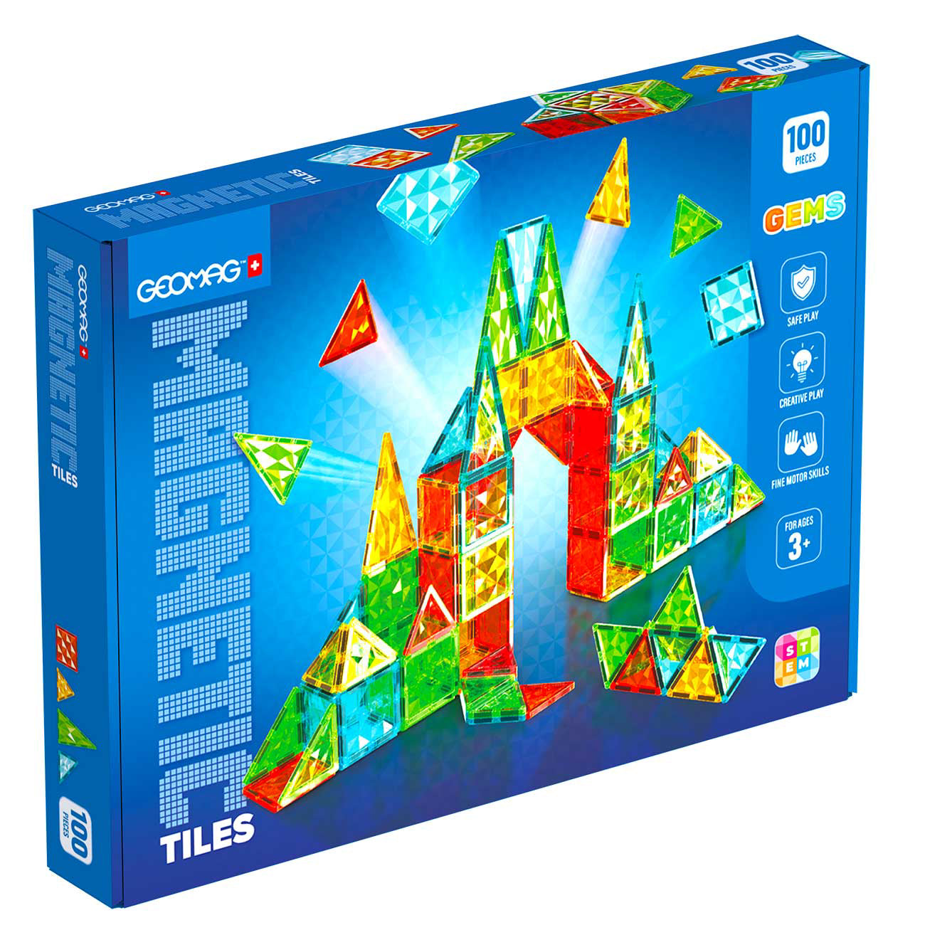 Geomag Magnetic plates, 100 elements