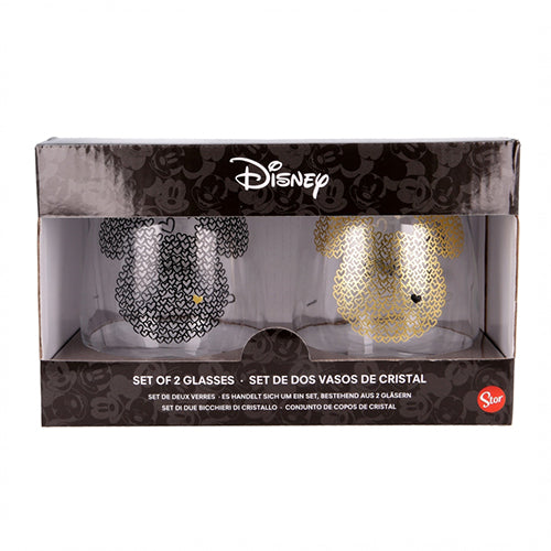 STOR S.L. Cup, Set Children's 510ml 1/2, Glass, Mickey Mouse, 01036, 12,6x10,5x10cm