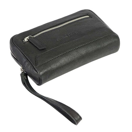 Pierre Cardin Bag, for Cancer, Leather, 2 Patents, 2800 YS12, 21*14*6cm, Black