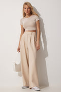 Trendyol women's pants cream