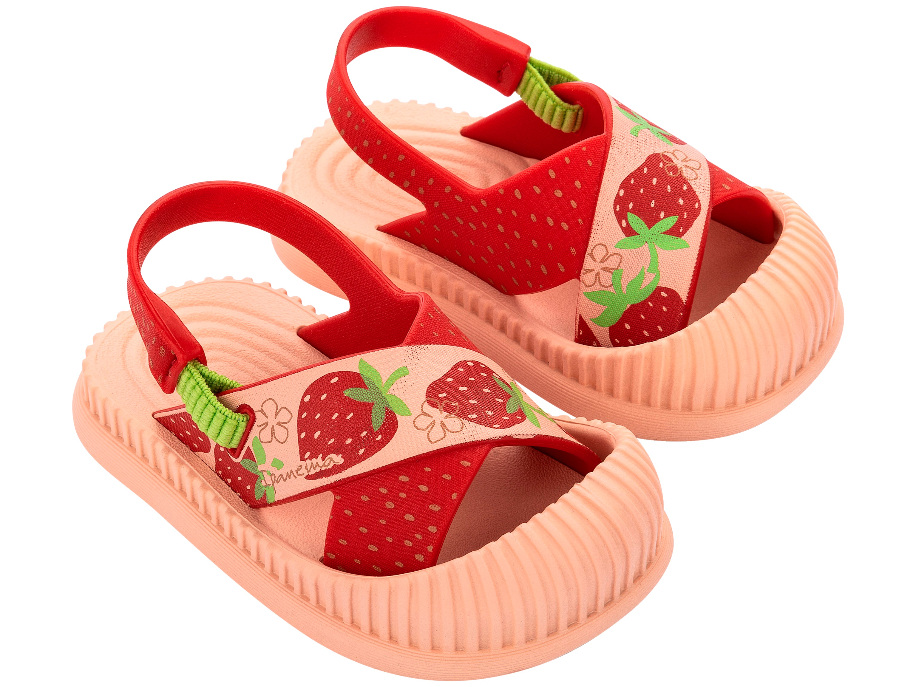 Sandals for girls Ipanema 83804-BN244, pure baby, capsicum