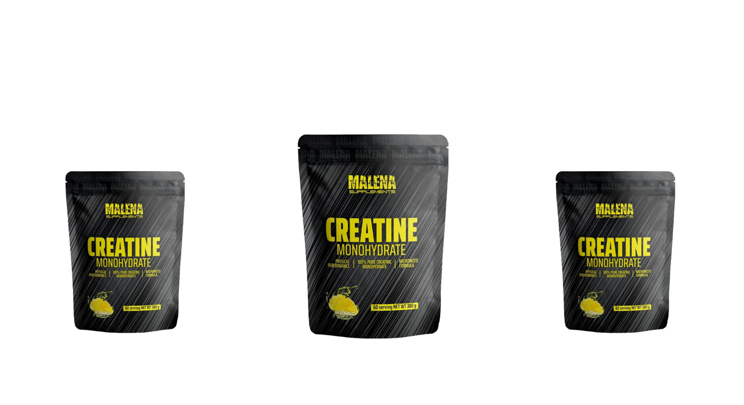 Malena supplements 100% pure creatine monohydrate mango 3*300gr