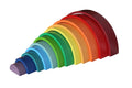 HANAH HOME Drvena igračka Waldorf Rainbow, Šarena, 12 delova