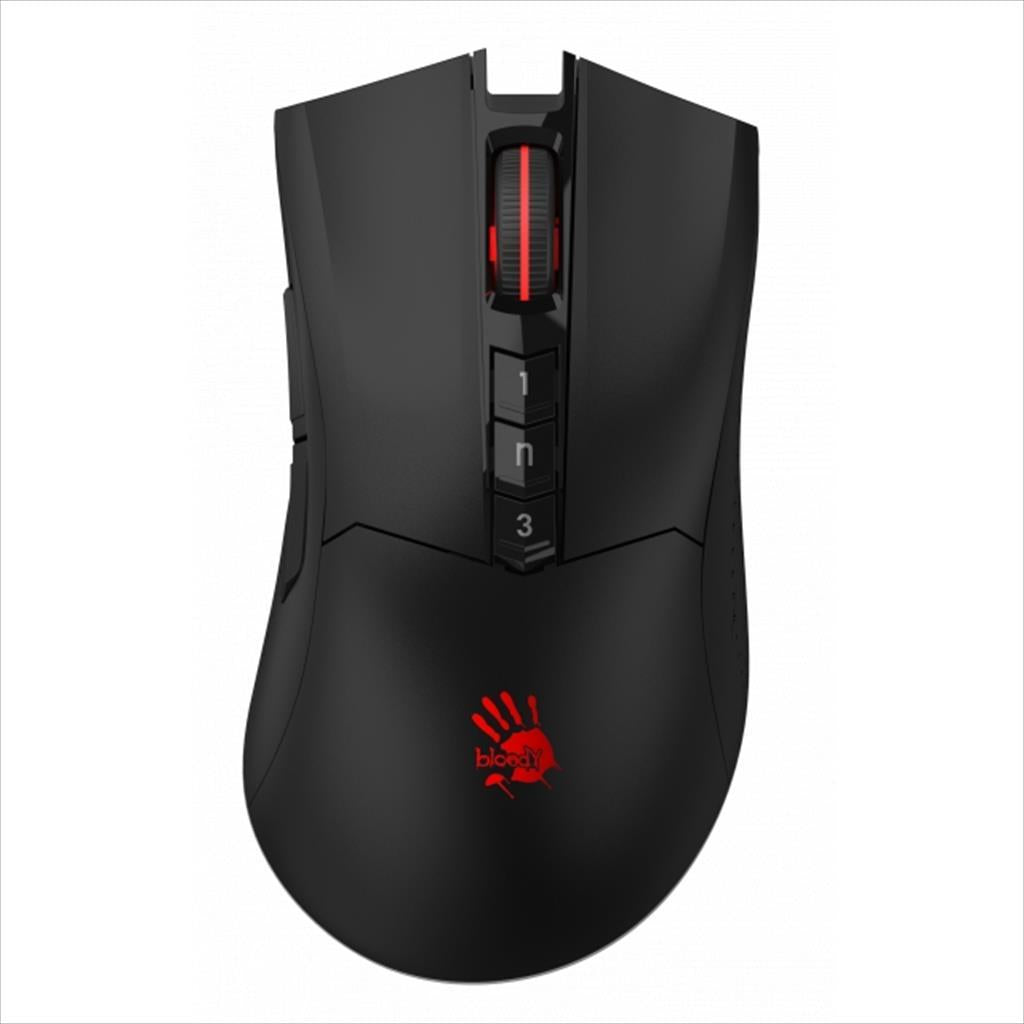 A4TECH Glowing Wireless Bloody Gaming R90 Plus Stone Black, 2.4GHz, iFi Docking