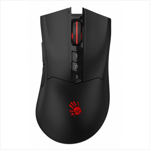 A4TECH Glowing Wireless Bloody Gaming R90 Plus Stone Black, 2.4GHz, iFi Docking