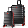 MyValice 6537 suitcase set, two pieces, black