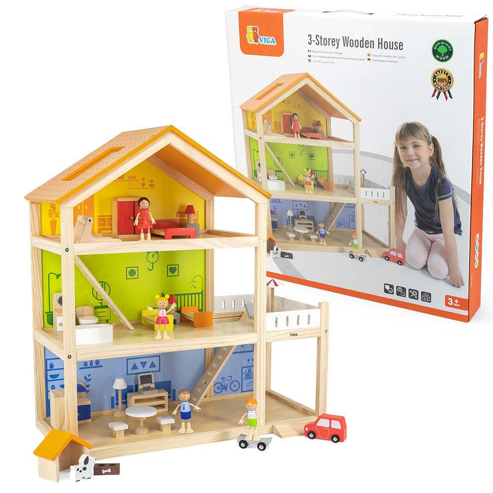 VIGA Wooden doll house