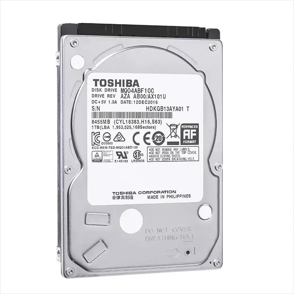 Toshiba hard drive 2.5" 1tb 128mb sataiii toshiba 5400rpm mq04abf100 7.0mm