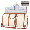 Clothing bag with cream and coffee