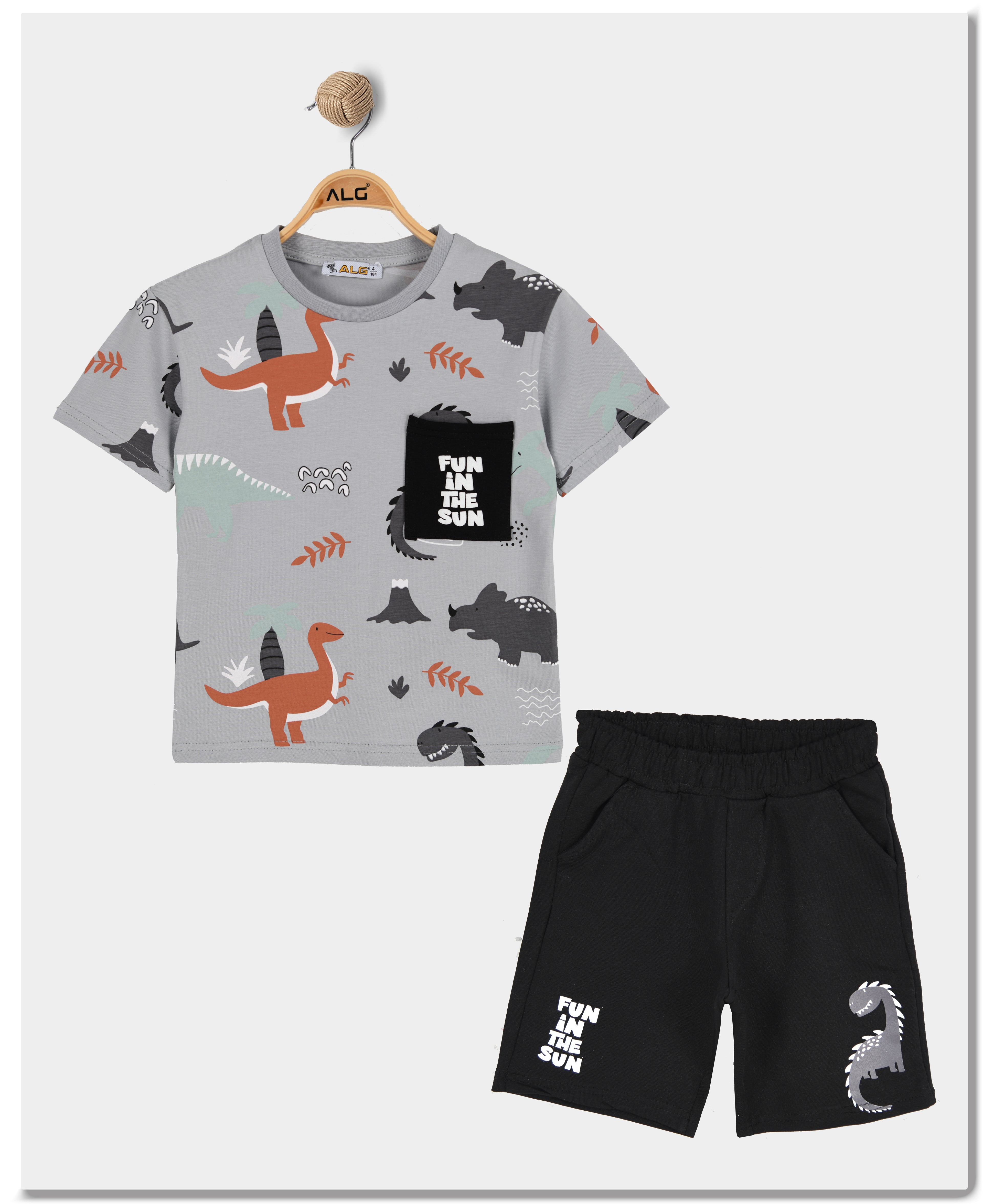 ALG Children's male suit fun in the sun gray/black