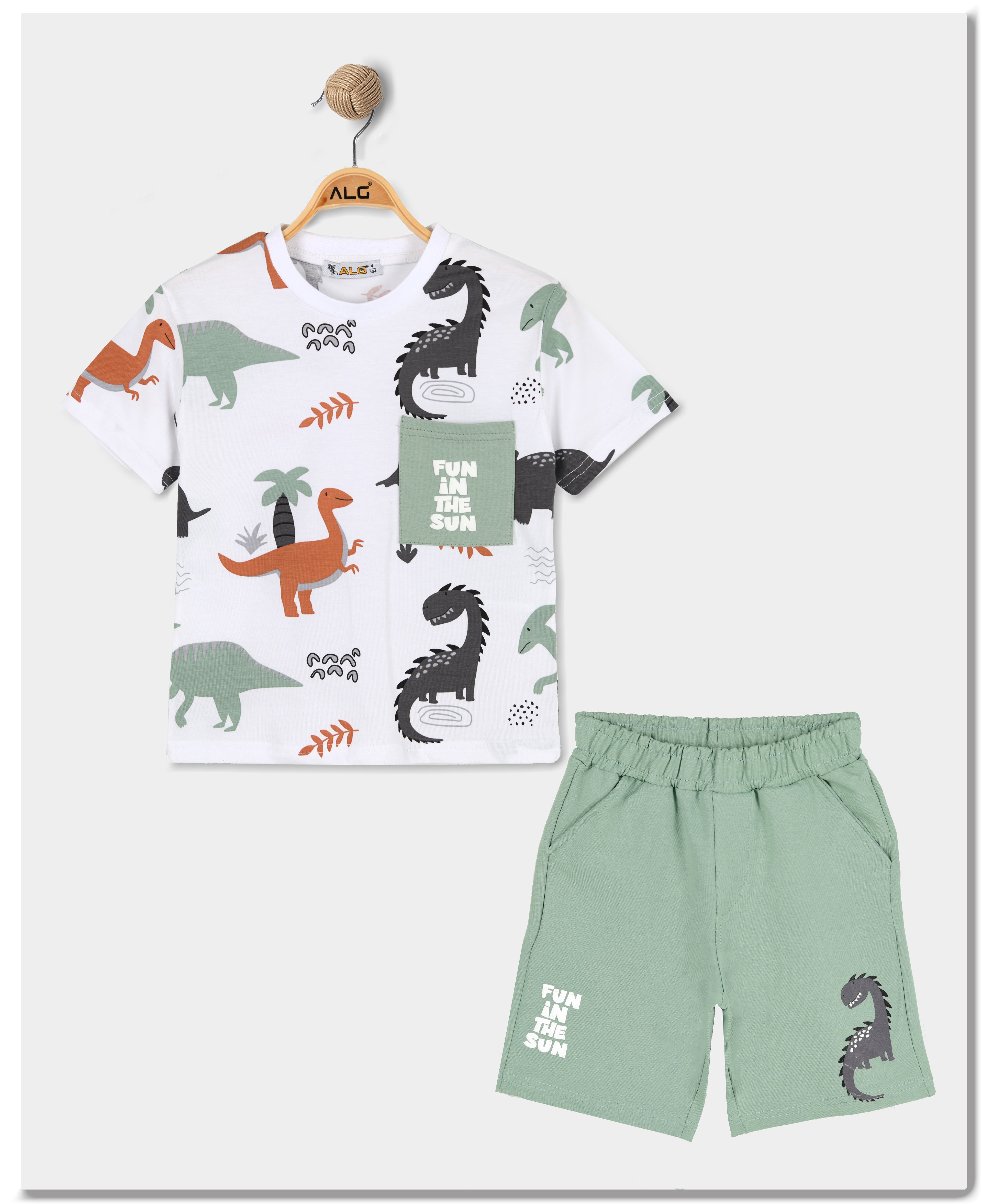 ALG Children's male suit Fun in the sun white/green