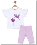 ALG Children's women's suit Flamingo white/violet