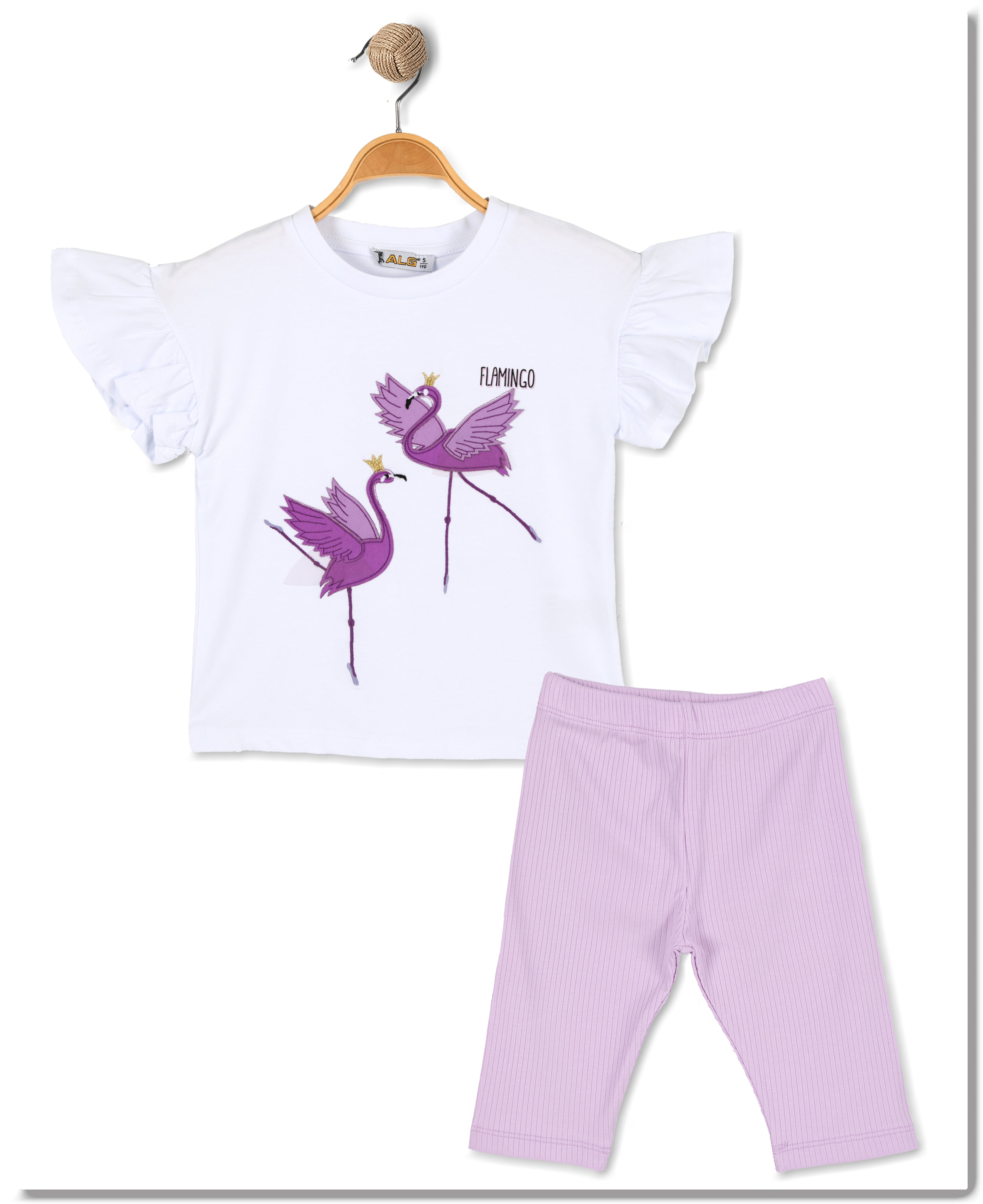 ALG Children's women's suit Flamingo white/violet